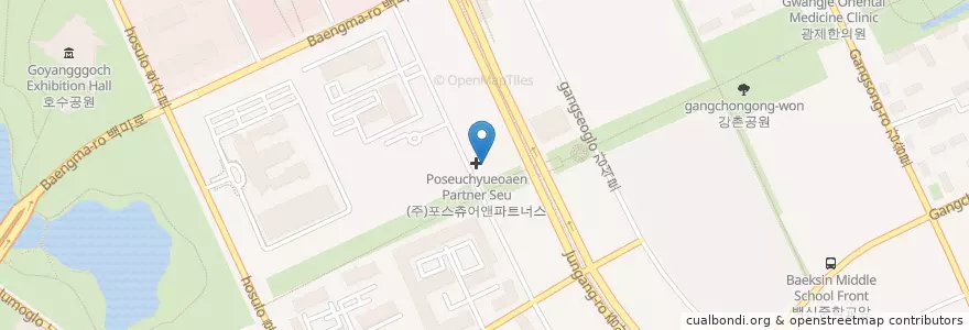 Mapa de ubicacion de 서울위너스치과의원 en Corea Del Sur, Gyeonggi, 고양시, 일산동구.
