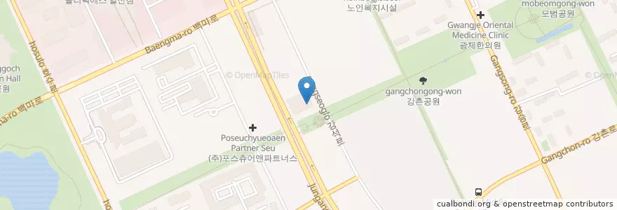 Mapa de ubicacion de 본치과 en كوريا الجنوبية, 경기도, 고양시, 일산동구.