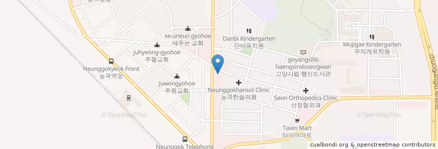Mapa de ubicacion de 능곡서울치과 en 韩国/南韓, 京畿道, 高阳市, 德阳区.