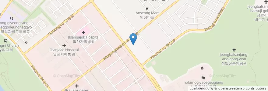 Mapa de ubicacion de Donggyeong Dental Clinic en South Korea, Gyeonggi-Do, Goyang-Si, 일산동구.