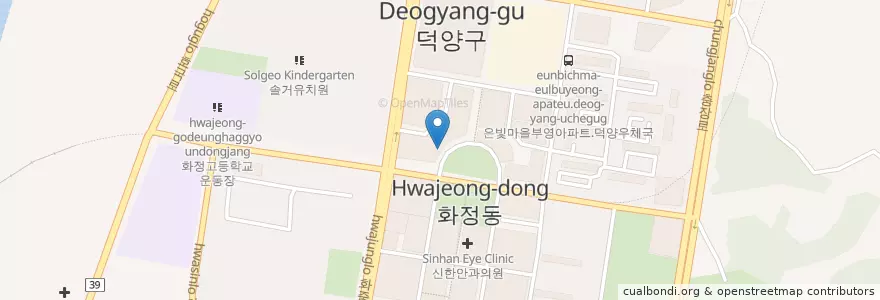 Mapa de ubicacion de 유니온치과 en Республика Корея, Кёнгидо, Коян, 덕양구.