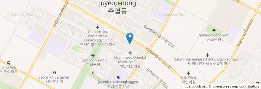 Mapa de ubicacion de 라파엘치과의원 en Zuid-Korea, Gyeonggi-Do, 고양시, 일산서구.