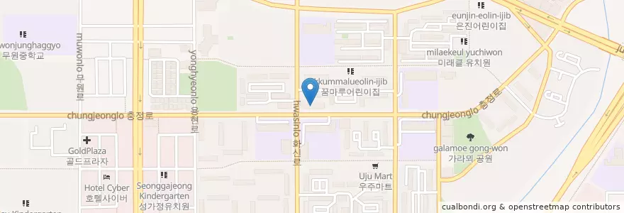 Mapa de ubicacion de 하얀치과 en كوريا الجنوبية, 경기도, 고양시, 덕양구.