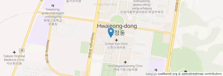 Mapa de ubicacion de 한신치과의원 en Corée Du Sud, Gyeonggi, 고양시, 덕양구.