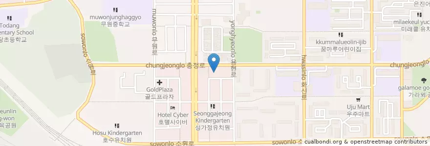 Mapa de ubicacion de 소망치과 en Республика Корея, Кёнгидо, Коян, 덕양구.