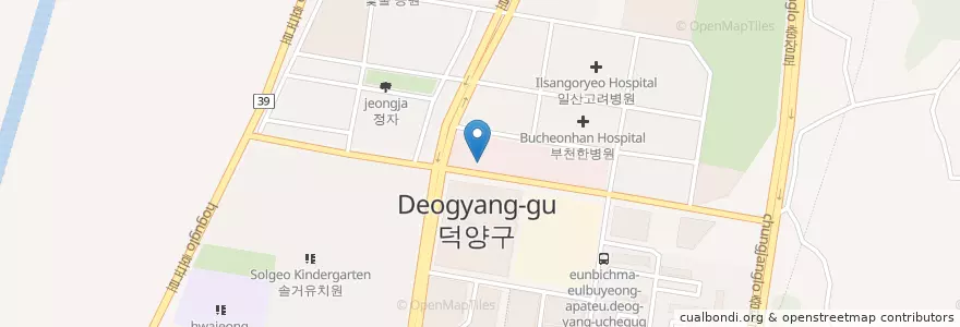 Mapa de ubicacion de 세란재활의학과의원 en Güney Kore, 경기도, 고양시, 덕양구.