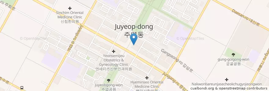 Mapa de ubicacion de 정병현정형외과 en 大韓民国, 京畿道, 高陽市, 一山西区.