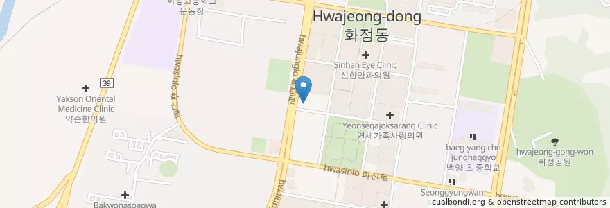 Mapa de ubicacion de 성현내과 en Corea Del Sur, Gyeonggi, 고양시, 덕양구.