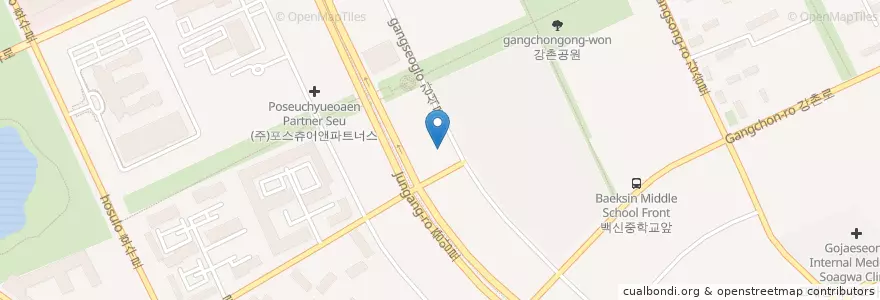 Mapa de ubicacion de 연세내과의원 en Республика Корея, Кёнгидо, Коян, 일산동구.