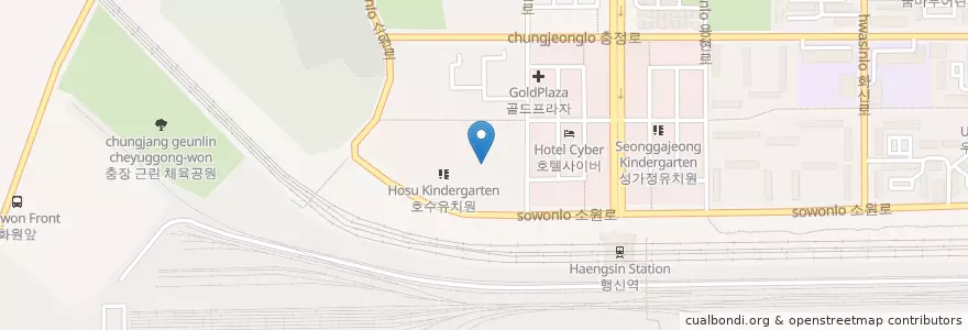 Mapa de ubicacion de 행신연세내과 en Südkorea, Gyeonggi-Do, 고양시, 덕양구.