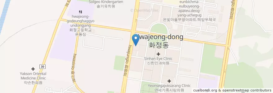 Mapa de ubicacion de 항사랑외과 en Südkorea, Gyeonggi-Do, 고양시, 덕양구.