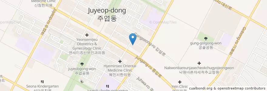 Mapa de ubicacion de 이종근외과의원 en Zuid-Korea, Gyeonggi-Do, 고양시, 일산서구.