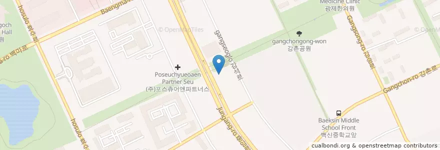 Mapa de ubicacion de 김영호신경통증의학과의원 en 대한민국, 경기도, 고양시, 일산동구.