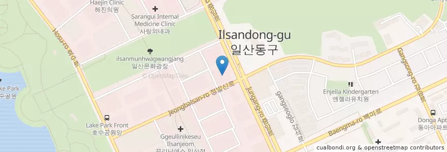 Mapa de ubicacion de 일산고운세상피부과의원 en Korea Selatan, Gyeonggi, 고양시, 일산동구.
