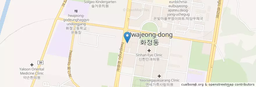 Mapa de ubicacion de 연세민혜원산부인과 en کره جنوبی, گیونگی-دو, 고양시, 덕양구.
