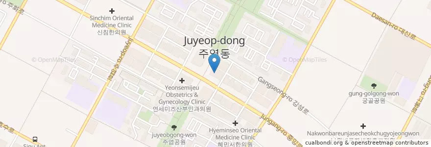 Mapa de ubicacion de 다온이비인후과의원 en Coreia Do Sul, Gyeonggi, 고양시, 일산서구.