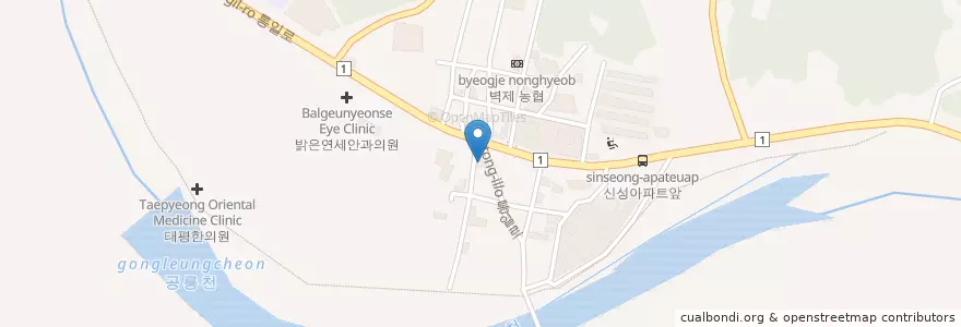 Mapa de ubicacion de 안소아과 en Corée Du Sud, Gyeonggi, 고양시, 덕양구.