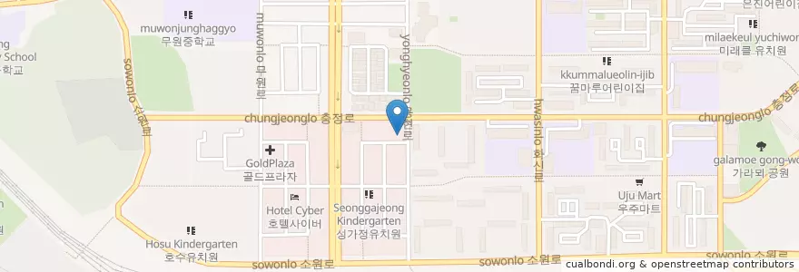 Mapa de ubicacion de 우리소아과 en Corée Du Sud, Gyeonggi, 고양시, 덕양구.