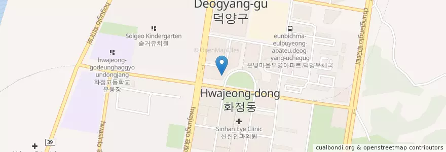 Mapa de ubicacion de 메디어트의원 en 大韓民国, 京畿道, 高陽市, 徳陽区.