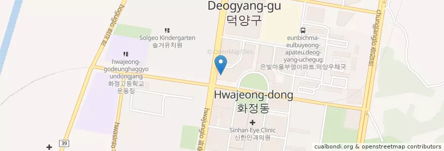 Mapa de ubicacion de 연세신경외과 en 대한민국, 경기도, 고양시, 덕양구.