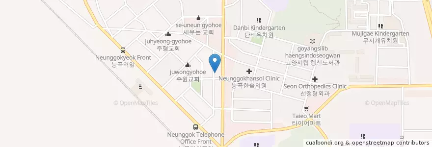 Mapa de ubicacion de 호산정형외과 en Südkorea, Gyeonggi-Do, 고양시, 덕양구.