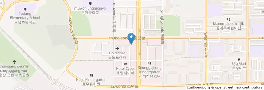 Mapa de ubicacion de 한국정형외과 en Corée Du Sud, Gyeonggi, 고양시, 덕양구.