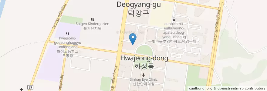 Mapa de ubicacion de 이종수이비인후과 en 大韓民国, 京畿道, 高陽市, 徳陽区.