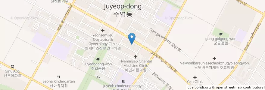 Mapa de ubicacion de 노승현내과 en 대한민국, 경기도, 고양시, 일산서구.