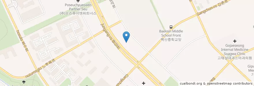 Mapa de ubicacion de 세실내과의원 en كوريا الجنوبية, 경기도, 고양시, 일산동구.