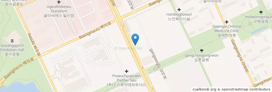 Mapa de ubicacion de 정성희산부인과 en كوريا الجنوبية, 경기도, 고양시, 일산동구.
