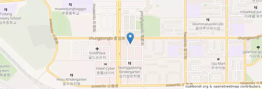 Mapa de ubicacion de 행신산부인과 en Республика Корея, Кёнгидо, Коян, 덕양구.