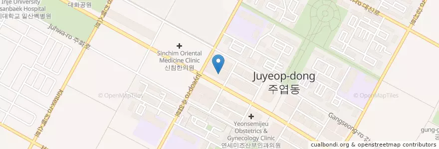Mapa de ubicacion de 호수준피부비뇨기과 en Республика Корея, Кёнгидо, Коян, 일산서구.