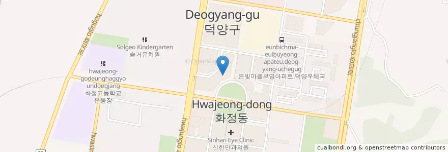 Mapa de ubicacion de 필립피부비뇨기과의원 en Республика Корея, Кёнгидо, Коян, 덕양구.