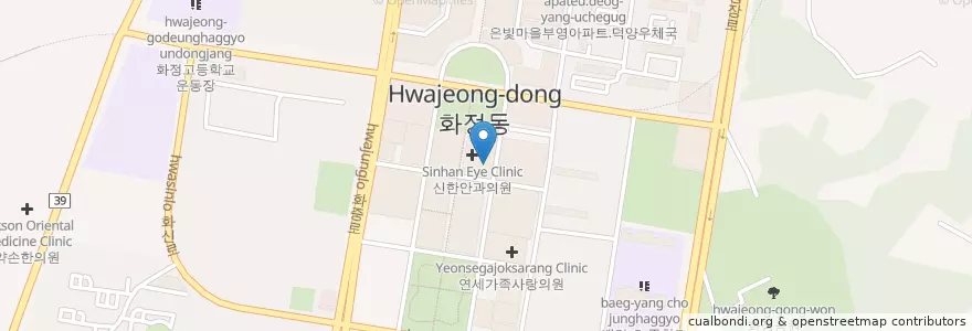 Mapa de ubicacion de 강혜승산부인과 en 韩国/南韓, 京畿道, 高阳市, 德阳区.