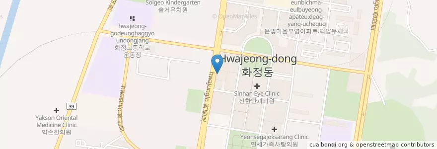 Mapa de ubicacion de 린치과병원 en کره جنوبی, گیونگی-دو, 고양시, 덕양구.
