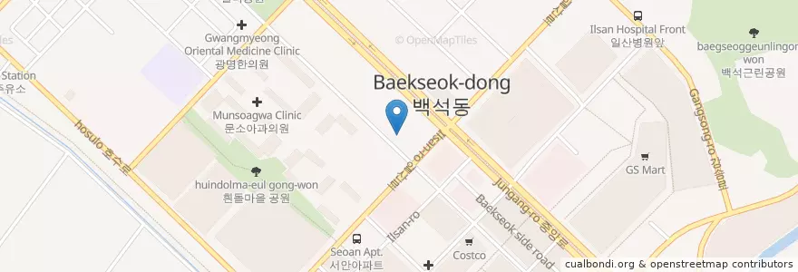 Mapa de ubicacion de 백석경희한의원 en 大韓民国, 京畿道, 高陽市, 一山東区.