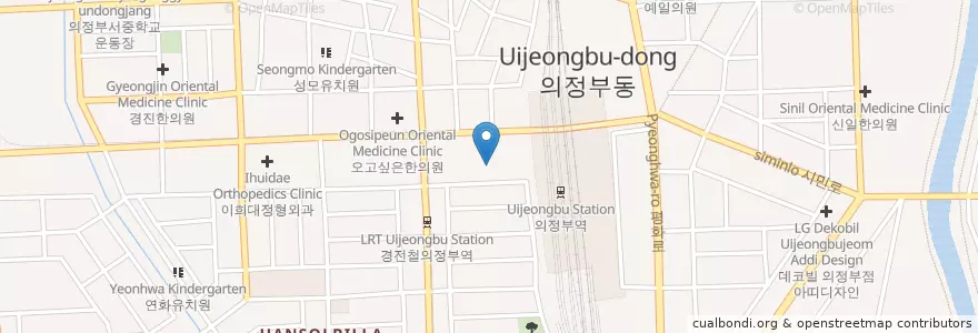 Mapa de ubicacion de Boseuton Dental Clinic en South Korea, Gyeonggi-Do, Uijeongbu-Si.