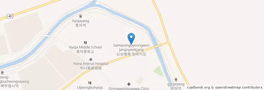 Mapa de ubicacion de 보람병원 en Korea Selatan, Gyeonggi, 의정부시.