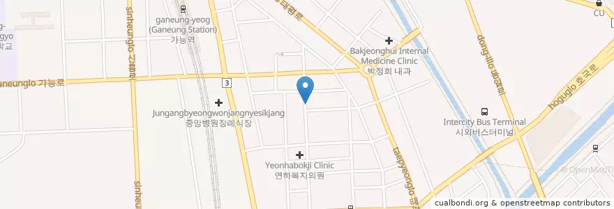 Mapa de ubicacion de 새싹병원 en Corea Del Sud, Gyeonggi, 의정부시.
