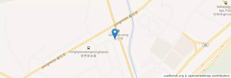 Mapa de ubicacion de 현대동물병원 en Corea Del Sur, Gyeonggi, 의정부시.