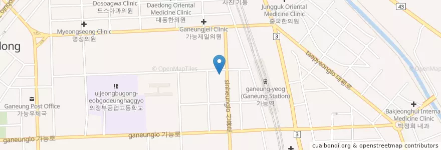 Mapa de ubicacion de 성원치과의원 en Республика Корея, Кёнгидо, 의정부시.