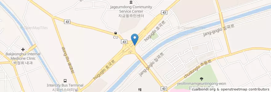 Mapa de ubicacion de 참서울의원 en 대한민국, 경기도, 의정부시.