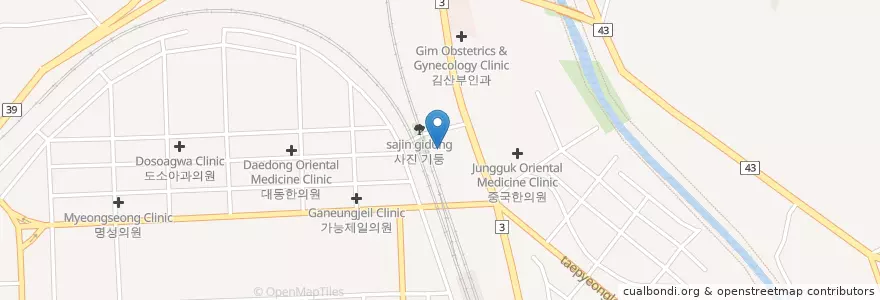 Mapa de ubicacion de 은혜치과의원 en Республика Корея, Кёнгидо, 의정부시.