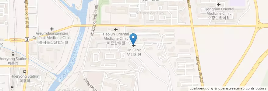 Mapa de ubicacion de 홍치과의원 en Corea Del Sud, Gyeonggi, 의정부시.