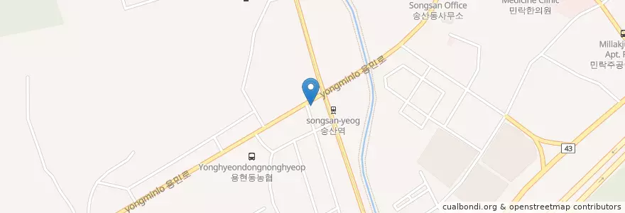 Mapa de ubicacion de 예일치과 en Güney Kore, 경기도, 의정부시.