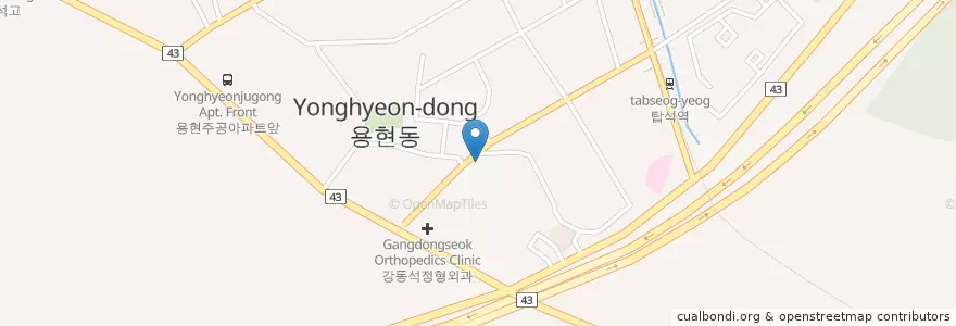 Mapa de ubicacion de 김성수치과 en 대한민국, 경기도, 의정부시.