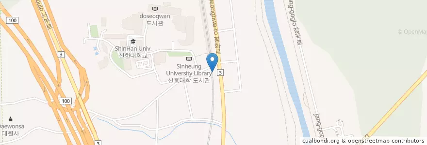 Mapa de ubicacion de 서울준치과 en كوريا الجنوبية, 경기도, 의정부시.