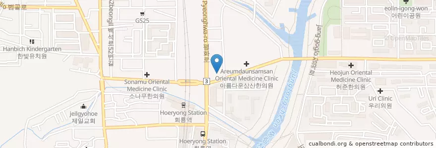 Mapa de ubicacion de 이롬치과 en Corea Del Sud, Gyeonggi, 의정부시.