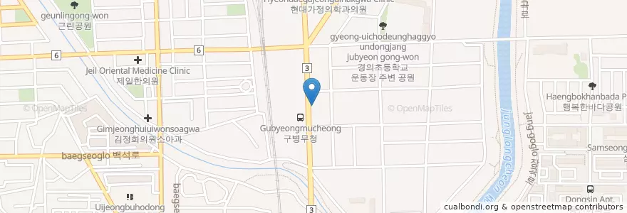 Mapa de ubicacion de 예담부부치과의원 en Güney Kore, 경기도, 의정부시.