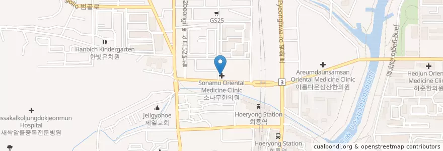 Mapa de ubicacion de Tap Dental Clinic en South Korea, Gyeonggi-Do, Uijeongbu-Si.